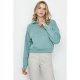 Jade Green Zip Neck Sweat