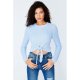 Baby Blue Tie Front Jumper