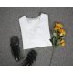 Star Collar Fresh White Top