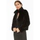 Black Teddy Fur Wide Pelt Jacket