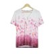 Sweet Pink Print Short Sleeve Top