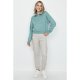 Jade Green Zip Neck Sweat