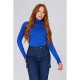 Blue Roll Neck Long Sleeve Bodysuit