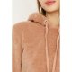 Praline Faux Fur Hoodie